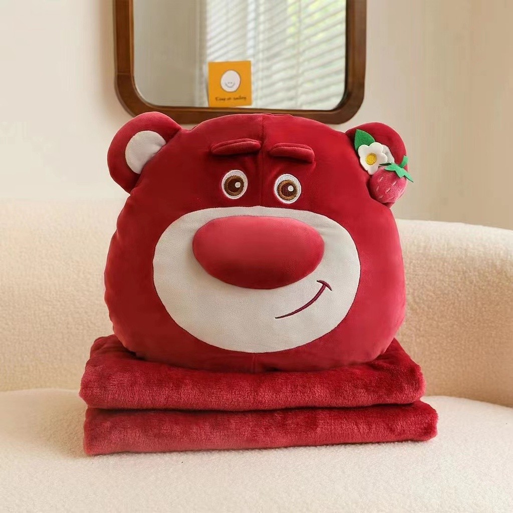 EV B17 Balmut Lotso , Boneka Bantal Selimut  Bahan Plush