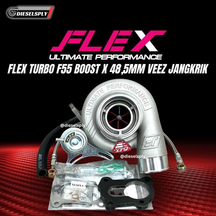 BARU Flex Turbo F55 Boost X 48.5mm 50.5mm Veez Jangkrik Innova/Fortuner/Hilux/Pajero Turbo Atas - Bo