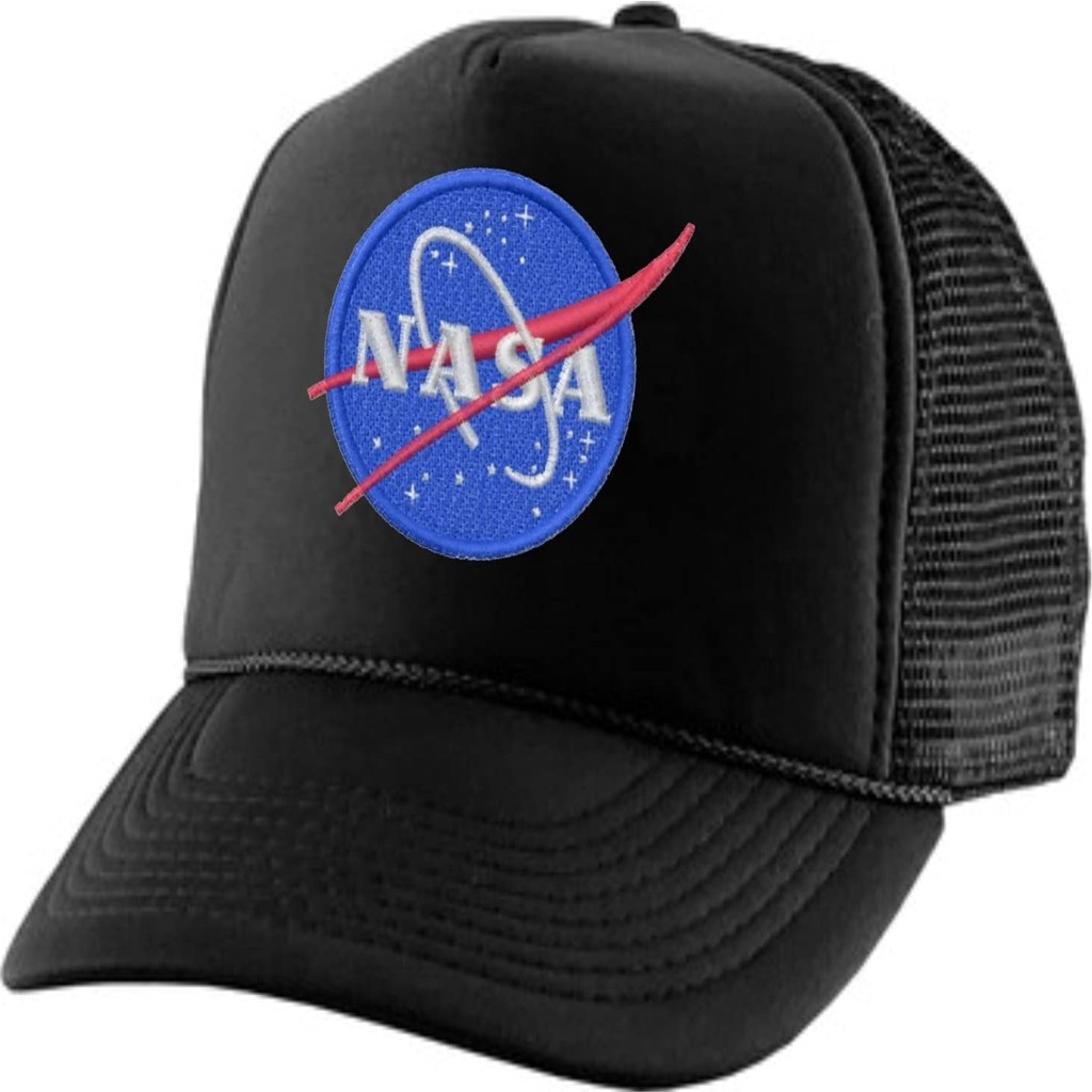 ALLNTRENDS Adult Trucker Hat NASA Embroidered Space USA Spaceship Cap Adjustable Snapback
