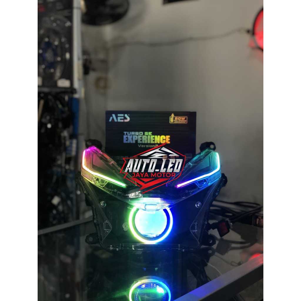 BILED BEAT DELUXE BEAT STREET NEW 2024 GEN 2 AES TURBO EXSPERIENCE V2 PAKET LENGKAP SEN ALIS RGB BEL