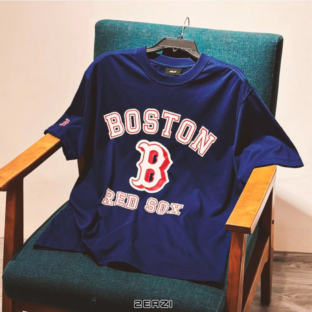 Kaos Oversize Boston Red Sox Unisex Premium Cotton Tshirt Baseball MLB