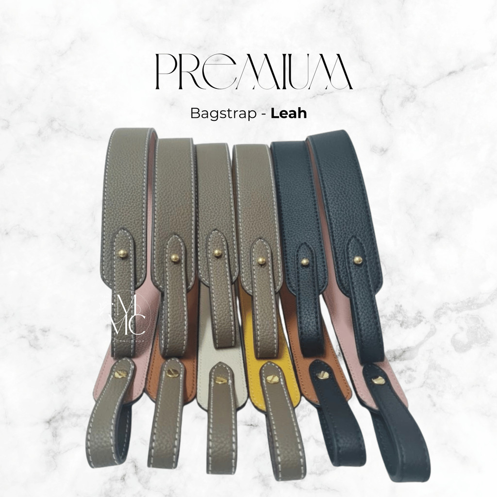 Leah midi grained two tone bag strap 3.2x67cm / tali tas tanpa kait