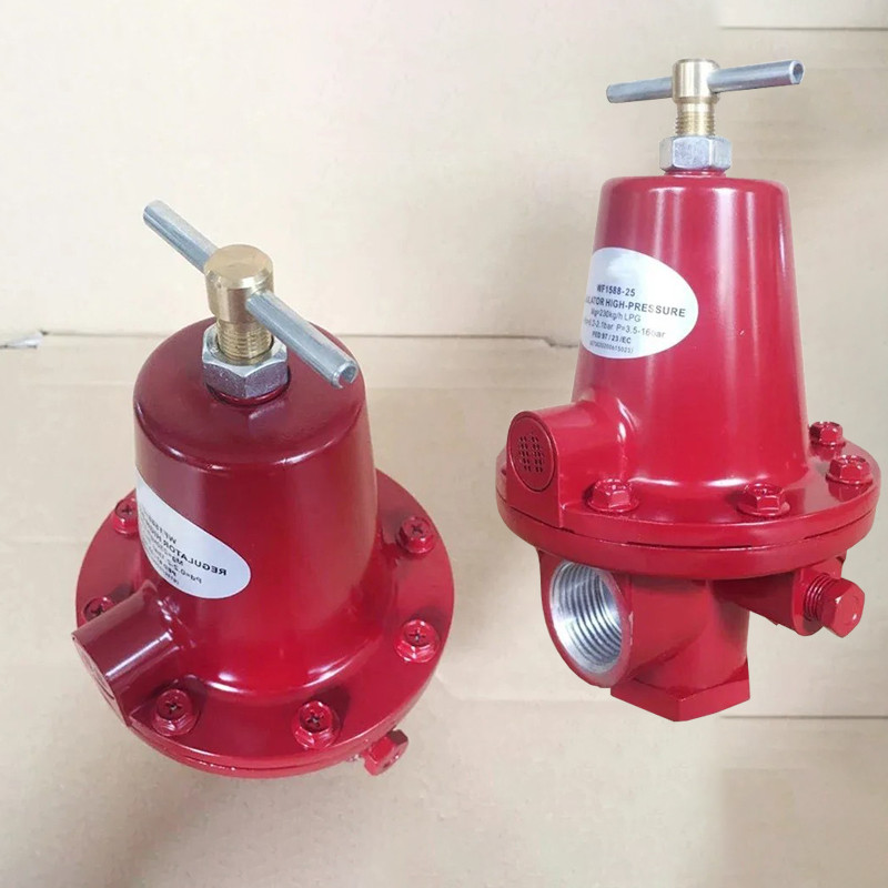 1584 Regulator Gas Tekanan Tinggi Dn15 Katup Pengurang Tekanan Gas Alam