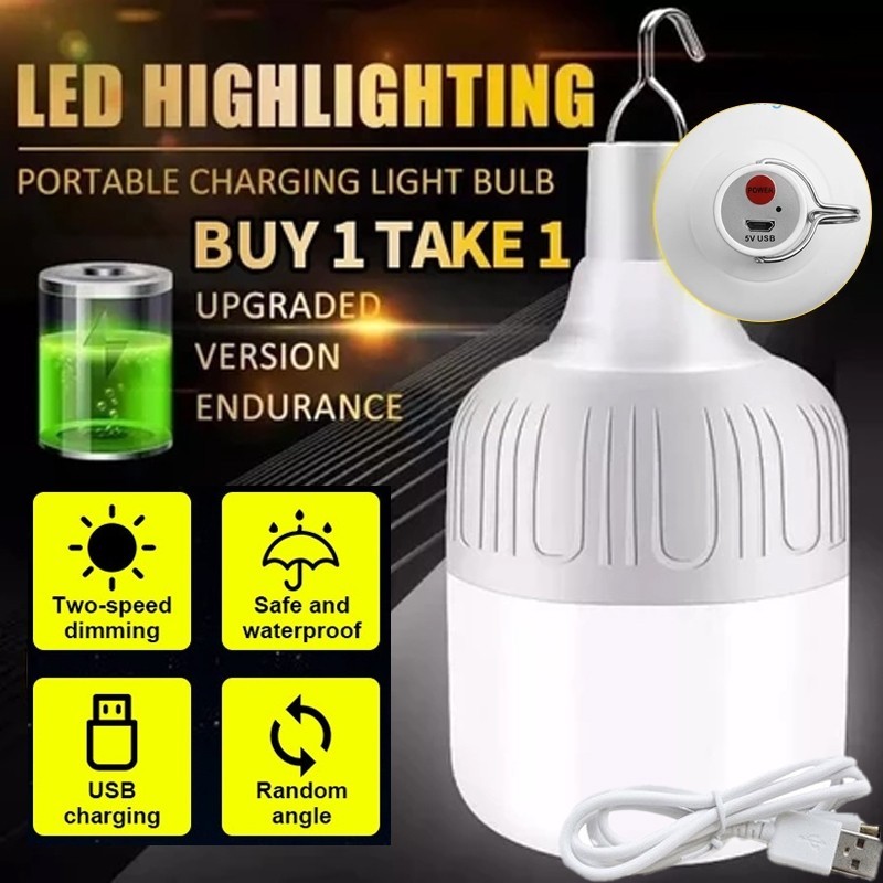 20W-200W Lampu Emergency LED USB/Jumbo Tetap Nyala Lama Walau Listrik Mati/Lampu Magic / Lampu Ajaib