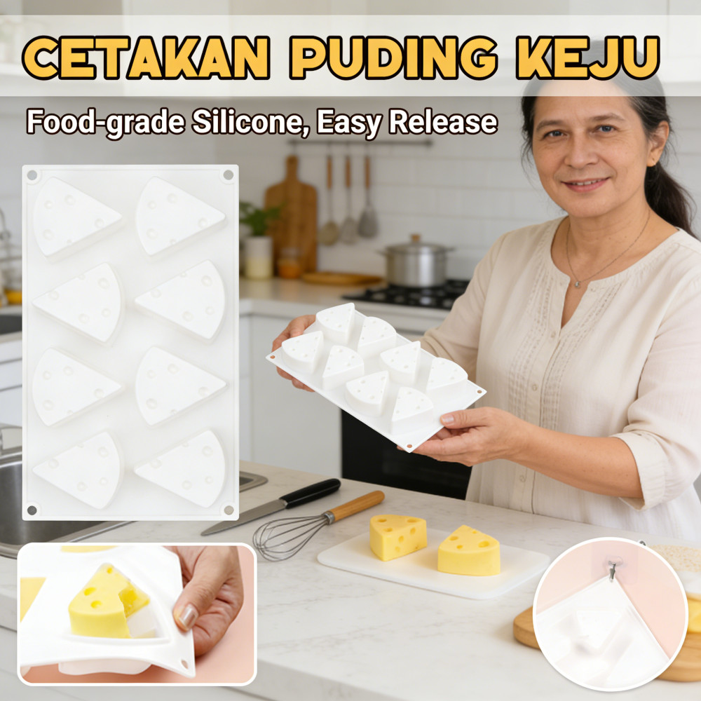 Mould Kue DIY Cheese Cake / Keju Bentuk Puding Coklat