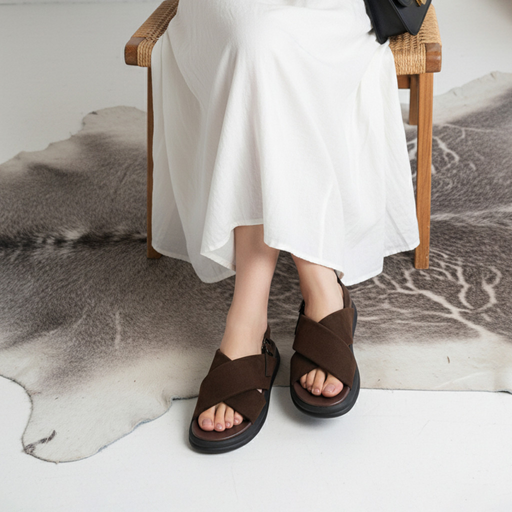 Uncle Jack - Sandal Wanita Platform Tali | Carla