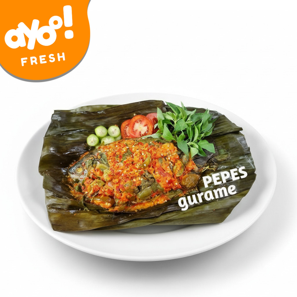 Ikan Pepes Gurame Pedas Fresh  siap goreng Praktis Vakum Higienis Tanpa Bahan Pengawet 400gr