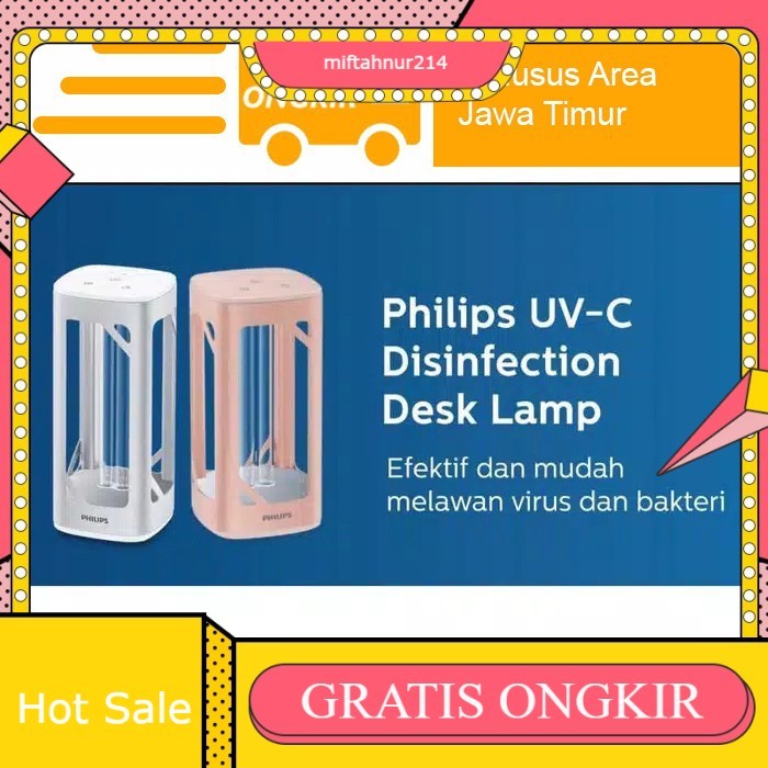 PROMO Philips UVC Desk Lamp (Rose Gold / Silver) / Lampu UVC PHILIPS / Lampu Meja UVC
