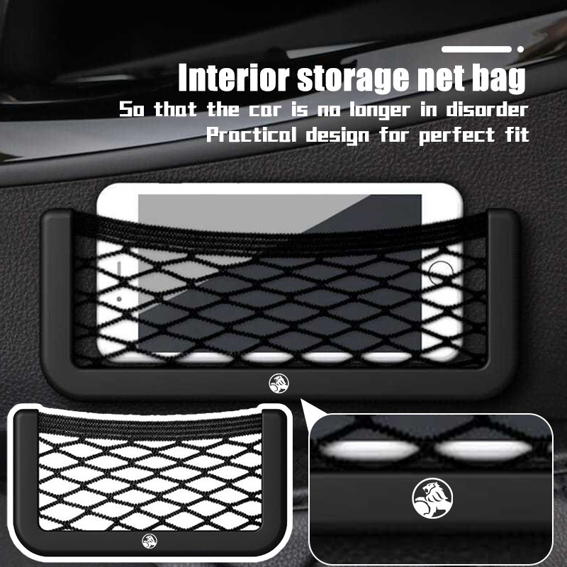 Universal Car Storage Net Pocket Phone Holder Mesh Bag Organizer For Holden Colorado Captiva Commodo