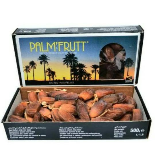 Kurma Tangkai Palm Frutt Original 500 Gram | Kurma Tangkai Tunisia Palm Fruit - 500 Gram (Box)