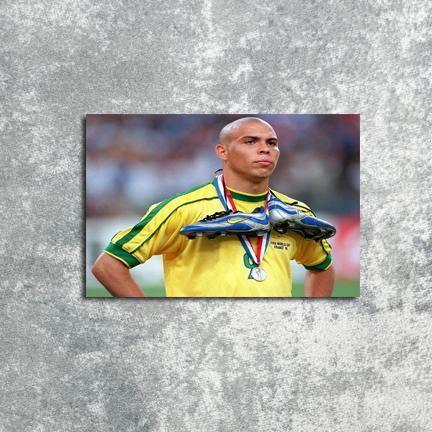 Poster Dinding Ronaldo Nazario Brazil Big Salle 