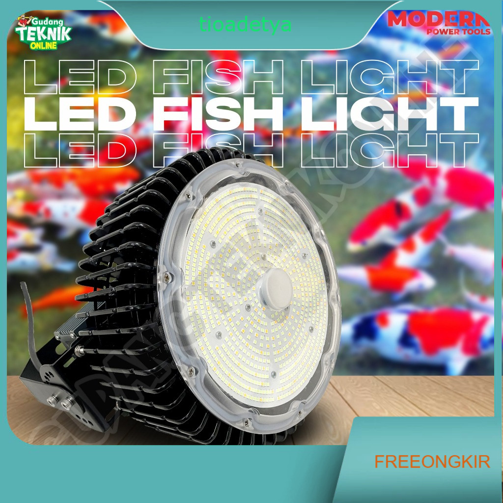 Lampu LED MODERN FISH LIGHT Listrik MODERN / Lampu Tembak Pengumpul Penangkap Ikan Cumi Laut Nelayan