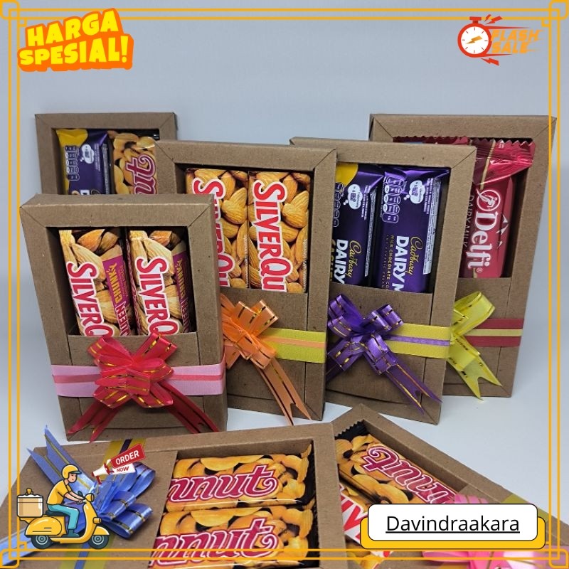 Termurah Hampers Coklat mini Silverqueen | Kado ulangTahun Coklat | Kado Valentine Coklat Silverquee
