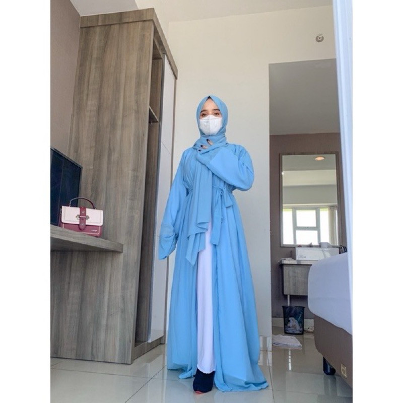 gamis abaya Abaya Outer Basic Turki (Outer set Pashmina) | Long Cardigan | Gamis Outer | Abaya Turki