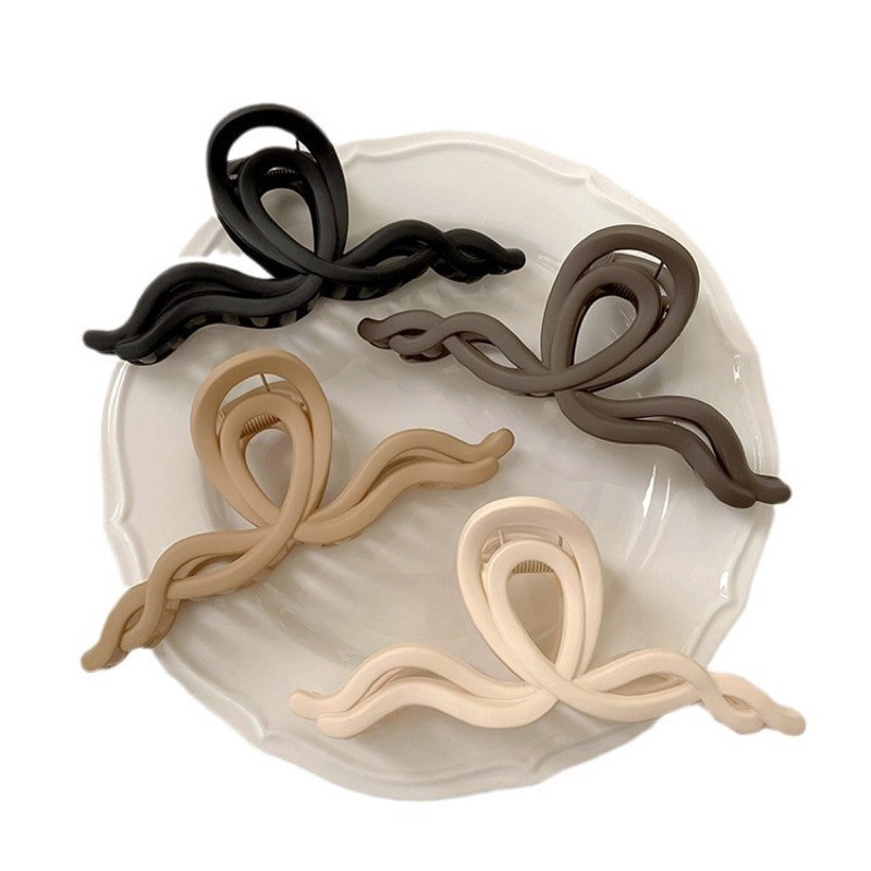 GROSIR AKSESORIS RAMBUT Jepitan Rambut Korea Wave Silang Jedai Jumbo Ukuran 15cm F009