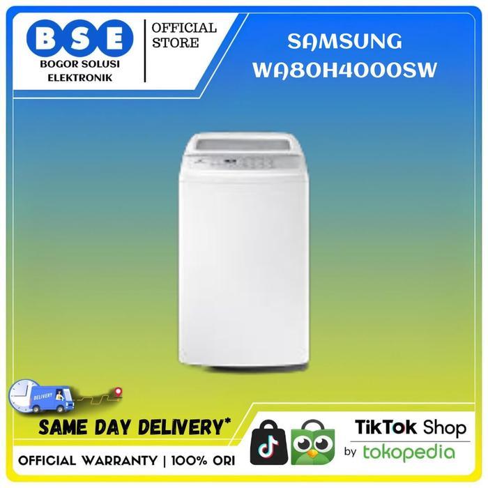 Mesin Cuci Top Loading Samsung 8Kg WA80H4000SW Samsung WA80H4000SW/SE