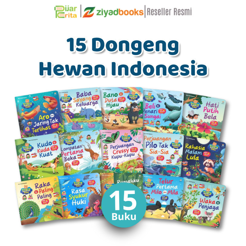 Ziyadbooks Buku Dongeng Cerita Hewan Indonesia-Buku Anak