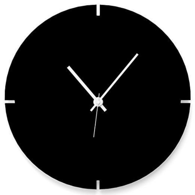 jam dinding hitam Duco / jam dinding kayu / jam dinding aesthetic