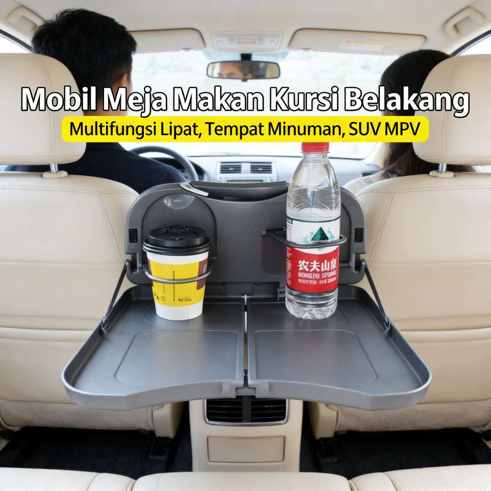 Rak Minuman Kursi Mobil - Tempat Penyimpanan Meja Makan Multifungsi