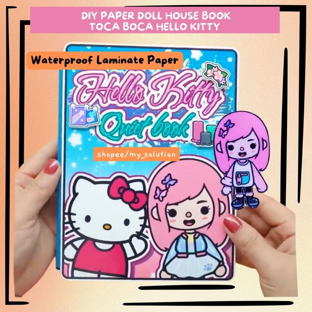 Paper Doll House Toca Boca Paper Book Paperdoll Toca Boca Hello Kitty Paper Book DIY /Buku Toca Boca