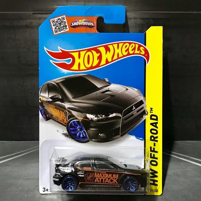 Hot Wheels 2008 Mitsubishi Lancer Evolution HW Off-Road Black Maximum Attack