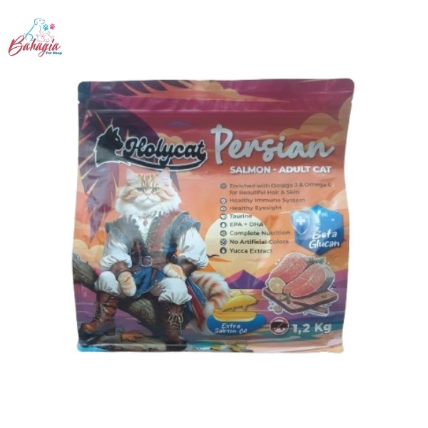 HOLYCAT PERSIAN SALMON - MAKANAN KERING KUCING PERSIA - DRY CAT FOOD