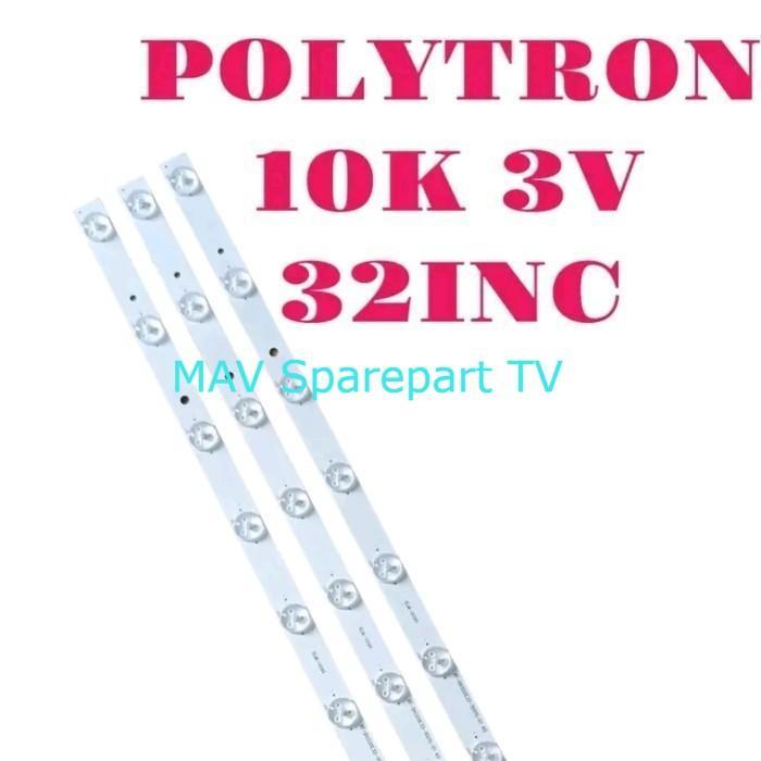 BL 10K 3V LAMPU BACKLIGHT TV LED POLYTRON 10 KANCING 3 VOLT PLD 32D700