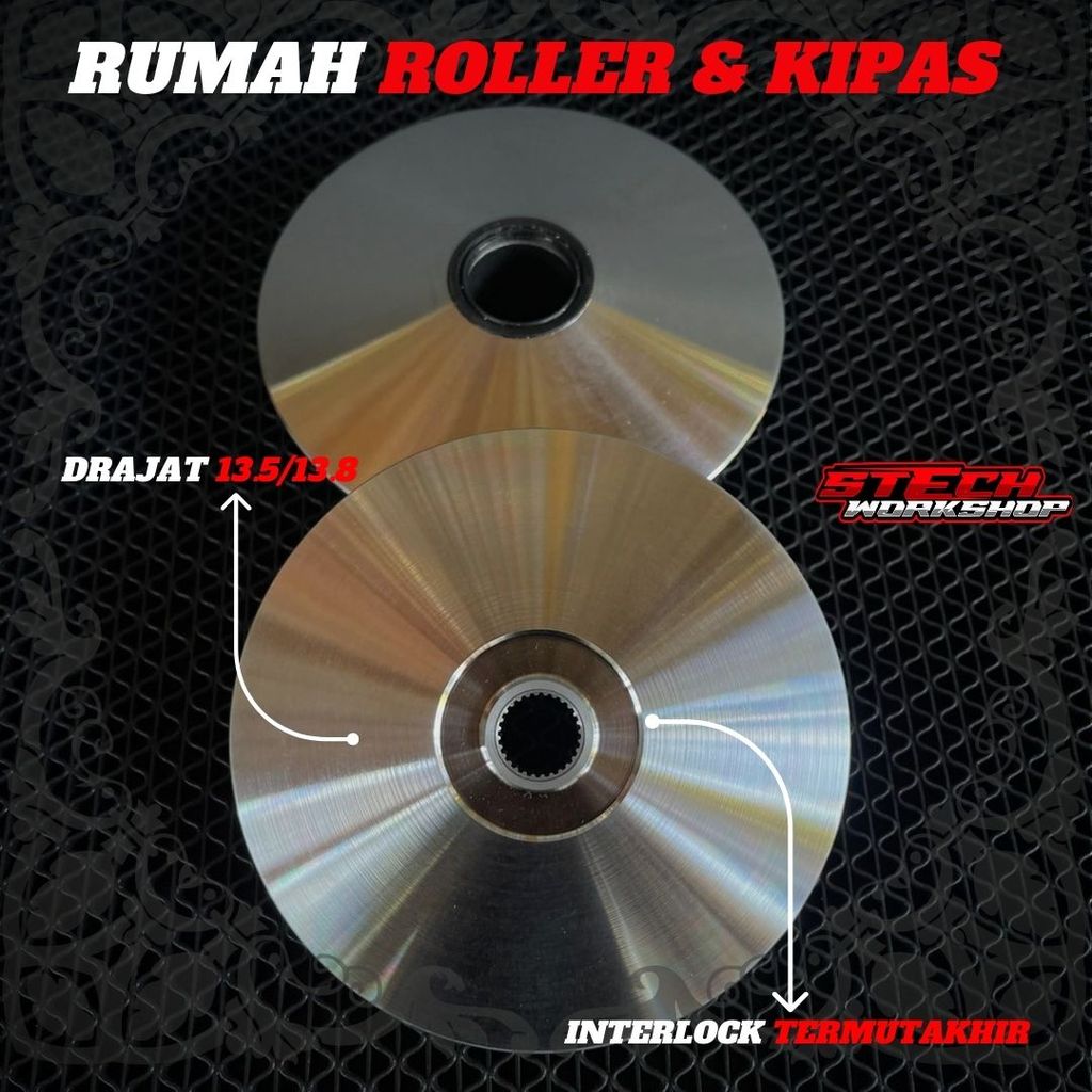 NEW PULLEY BUBUT Drajat PCX 150 - PCX 160 Rumah Roller Vario 125 - 150 Pulley Bubut Drajat Kerok Jal