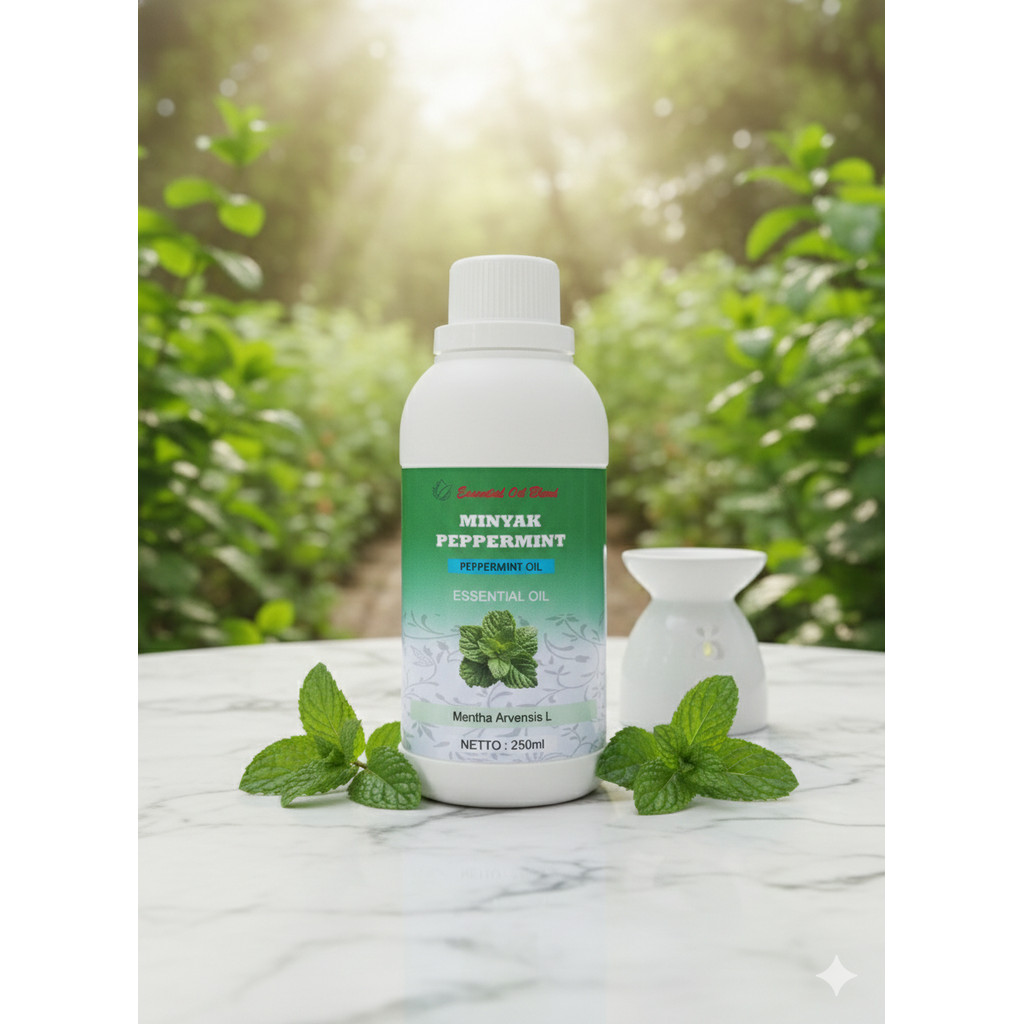 250ml Minyak Peppermint Essential Oil - Minyak Esensial Peppermint Aromaterapi