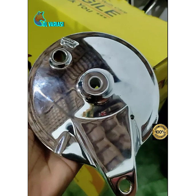 Chrome Tutup Tromol Jupiter MX Burhan Z New Original Chrome PnP F1ZR Velg Enkei VND