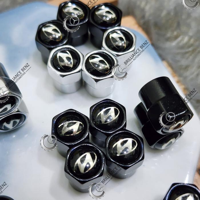 TOPTUTUP PENTIL BAN HYUNDAI CRETA STARGAZER IONIQ PALISADE KONA STARIA H1 - Chrome - Chrome TOP