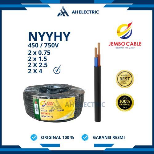 Jembo Kabel Serabut NYYHY 2x4 mm / 2 x 4 mm | Meteran Eceran