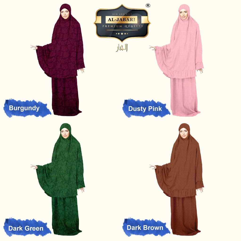Mukena Al-Jabari Jumbo Size Rempel Tas Serut