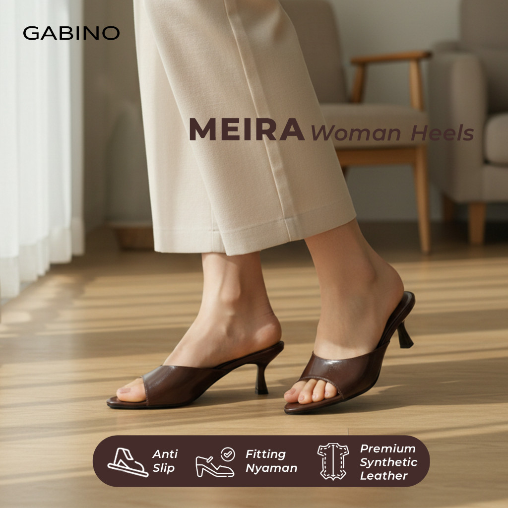 Gabino Sandal Wanita Heels Casual Meira - G1BB5012