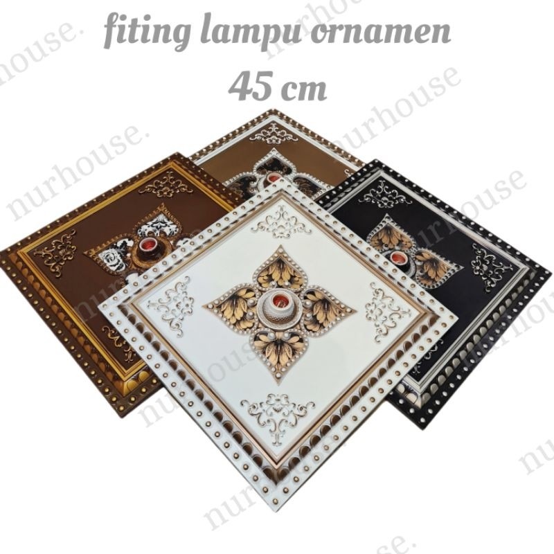 TERBARU fiting hias plafon besar ornamen hiasan plafon diameter 45 cm