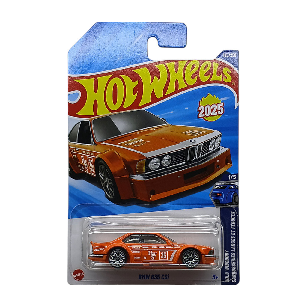 Hot Wheels BMW 635 CSi Orange - Case Q 2025 Mainline - Wild Widebody - Retro Euro Style