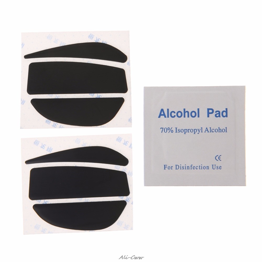 2 Sets 0.6mm Thickness Replacement Mouse Feet Mouse Skates for Logite G9 G9X Computer Laptop Gaming 