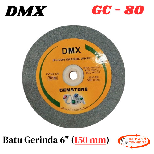 Batu gerinda duduk DMX 6" GC 80 GC 100 GC 120 Batu gerinda poles asah - GC 120