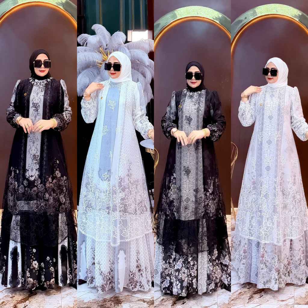 New RAYYA COLLECTION GAMIS SET SEGI 4 BY M NABIL