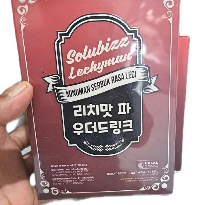 Lechyman Minuman serbuk rasa Leci manfaat sprt imogen M Bubuk harga 1 box