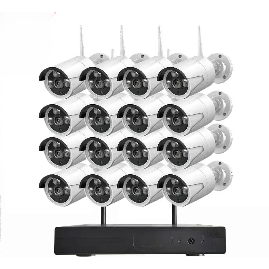 New Arrival 16Ch Wifi NVR Kit 16pcs Security Camera System Wireless Cctv Camera Surveillance