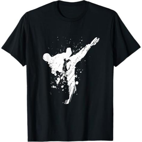 BAJU TAEKWONDO BAJU KARATE KAOS TAEKWONDO KARATE SABUK HITAM BAJU KICK TAEKWONDO TSHIRT TAEKWONDO KA