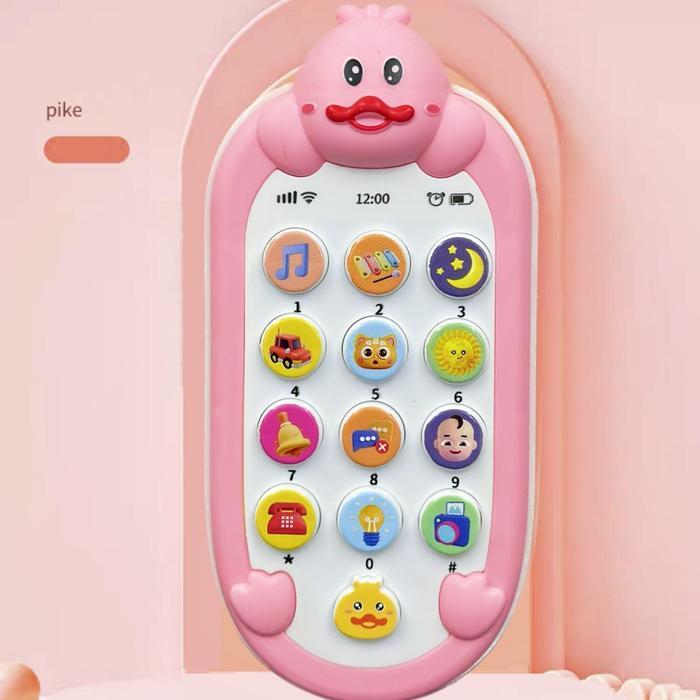 Ponsel Mainan Anak-anak Musik Bebek Lucu Lampu Efek Suara Mainan Edukasi Balita Toys Tanpa Garansi T