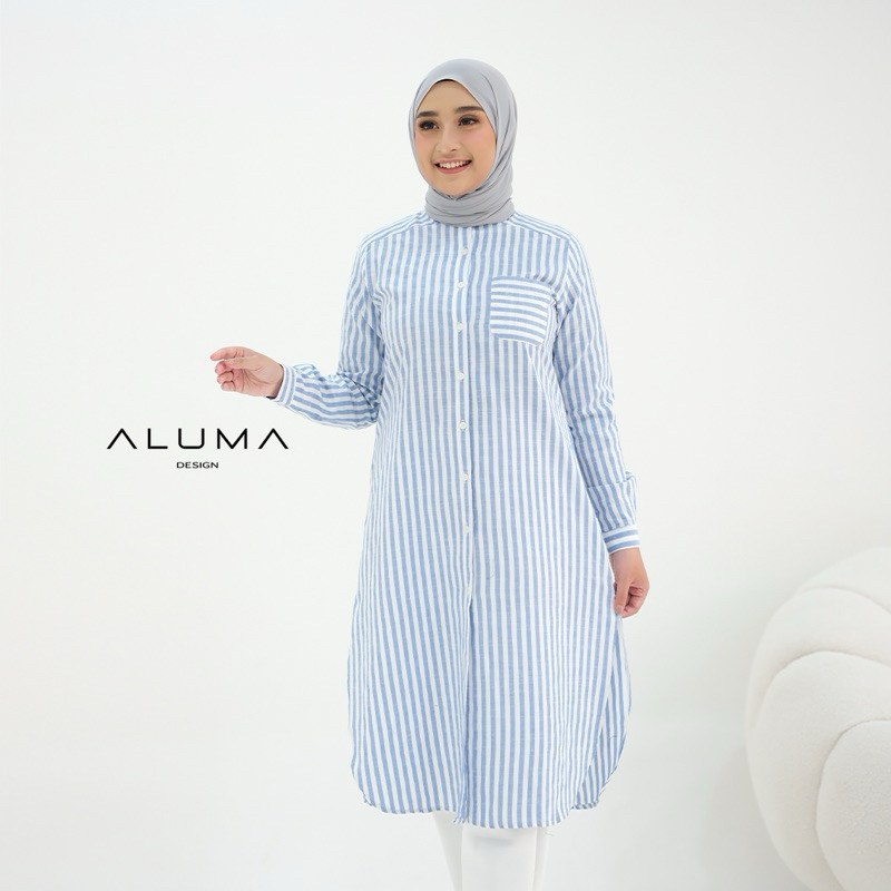 (Syar'i marketshop) ALUMA TUNIK SALUR KATUN IMPORT TUNIK WANITA TERBARU