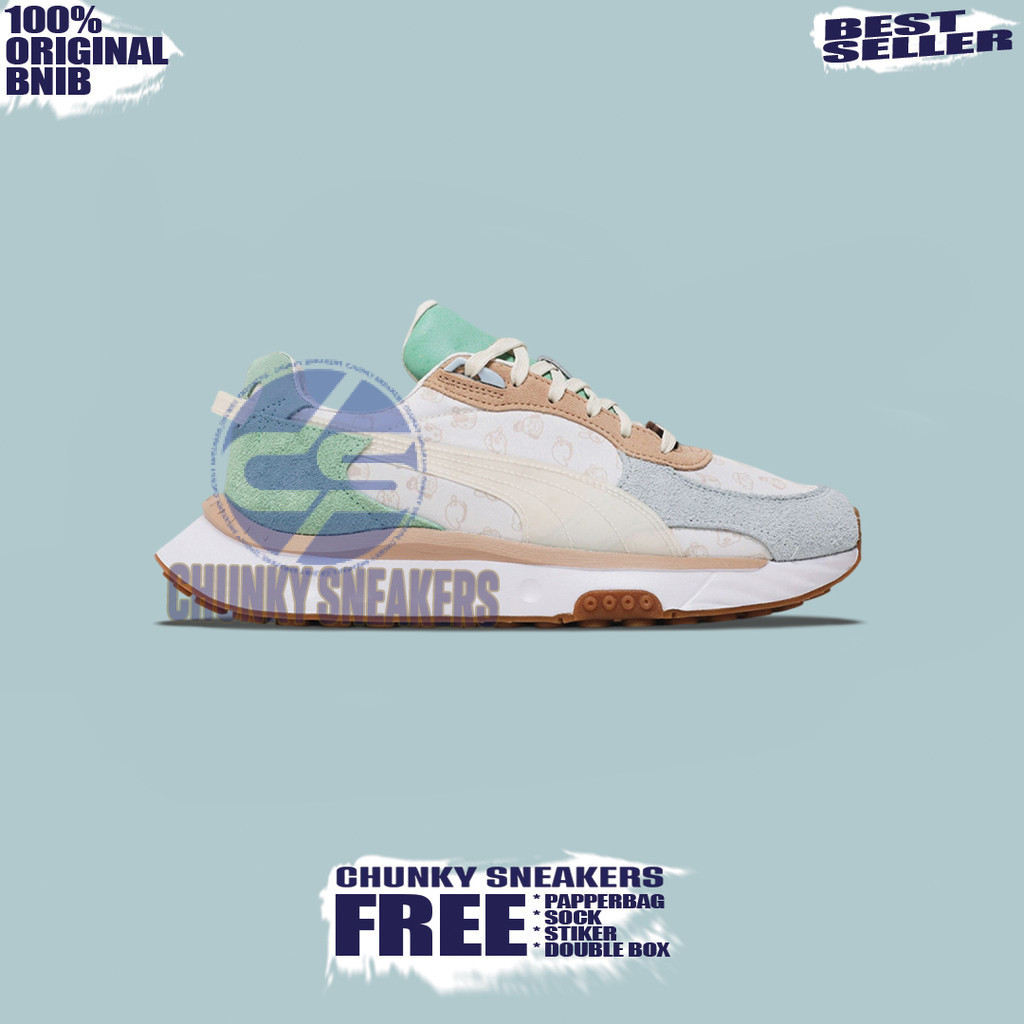 Sepatu Sneakers Puma x Animal Crossing Wild Rider 100% Original BNIB Unisex