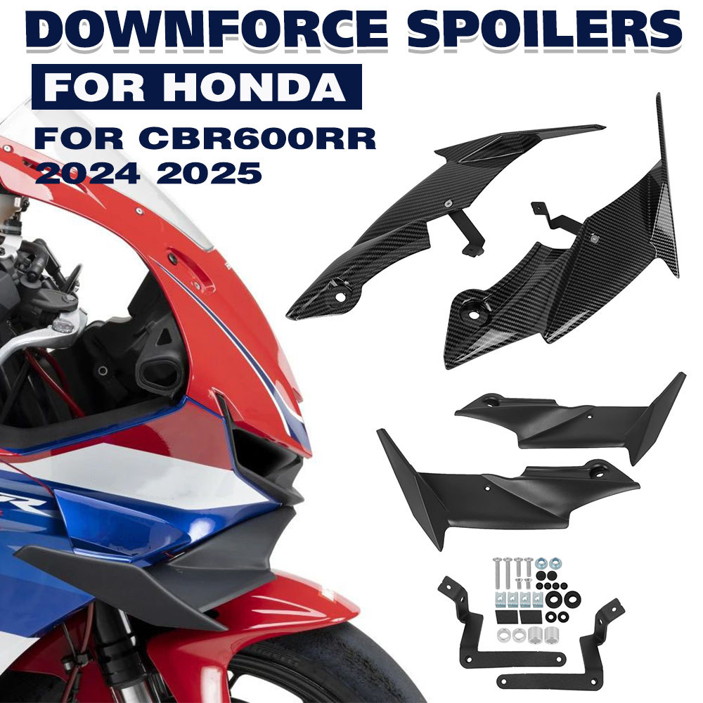 For HONDA CBR600RR 2024 2025 Wing Downforce Front Spoiler Naked Aerodynamic Winglet Deflector CBR600