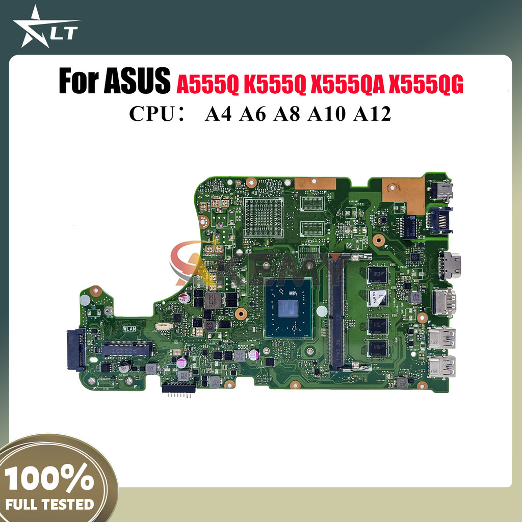 X555QA Laptop Motherboard For ASUS VivoBook K555Q A555Q X555QA X555Q X555QG Mainboard W/ A4 A6 A8 A1