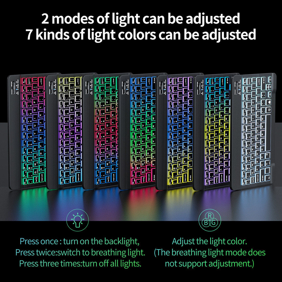 Wireless Bluetooth Keyboard and Mouse for Android iOS Windows Backlight Keyboard for Huawei Xiaomi A