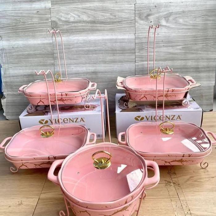 RAMADAN SALE - prasmanan set vicenza marble dg rak gantung - pink marble, luar kota - pink marble, l