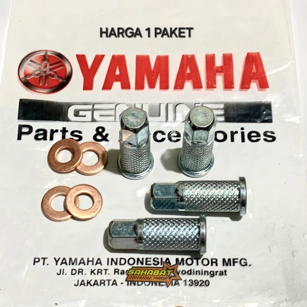 ( 1 Set ) Mur Head Nanas Plus Ring Silinder Head Kop Yamaha Force 1 FIZR Poswan Jupiter Z Vega R RX 